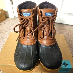Sperry boys port rain boots